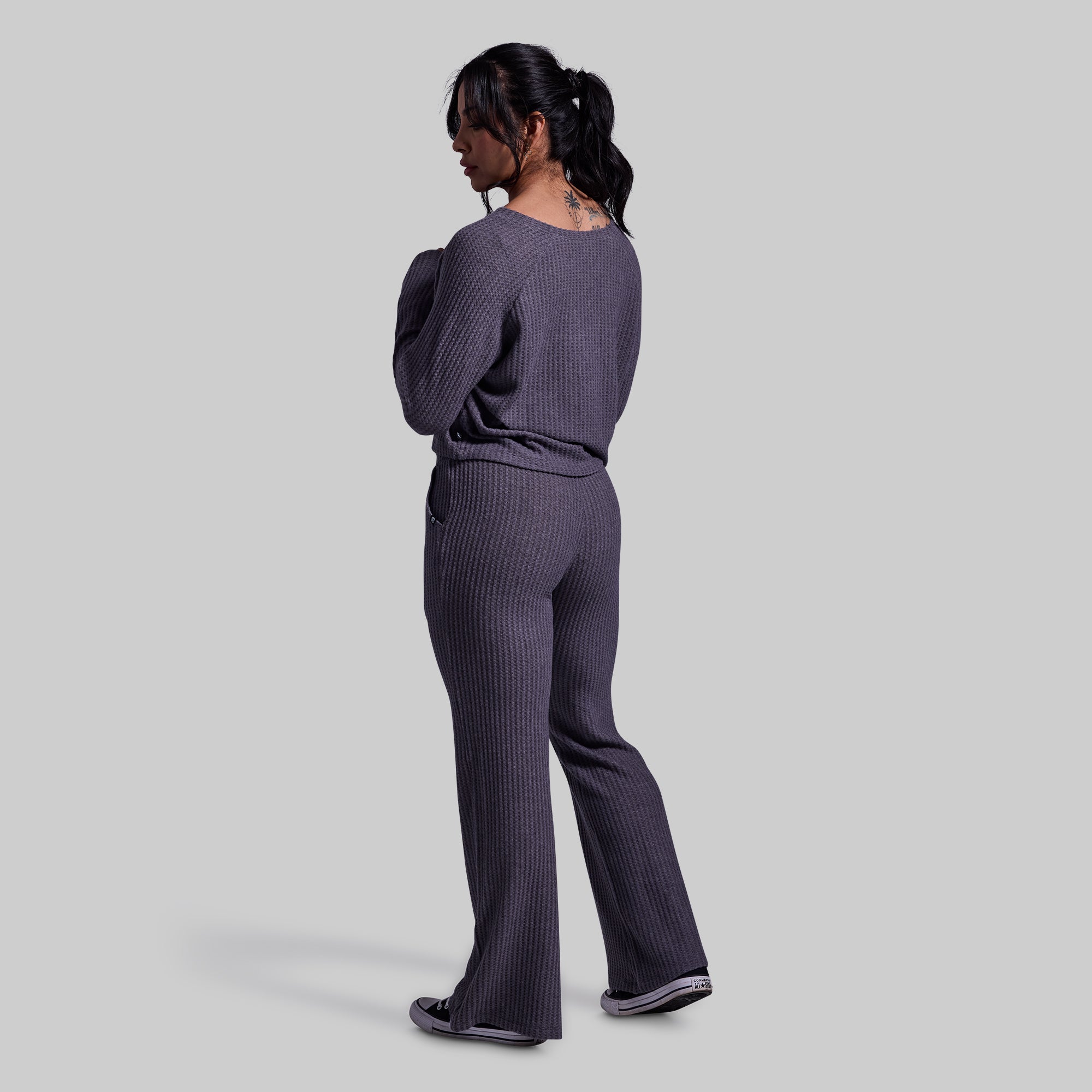 R and R Waffle Lounge Pant (Elephant) - Soft & Comfortable Women's Waffle Knit Pajama Pants - Perfect for Relaxing at Home, Lounging & Sleepwear