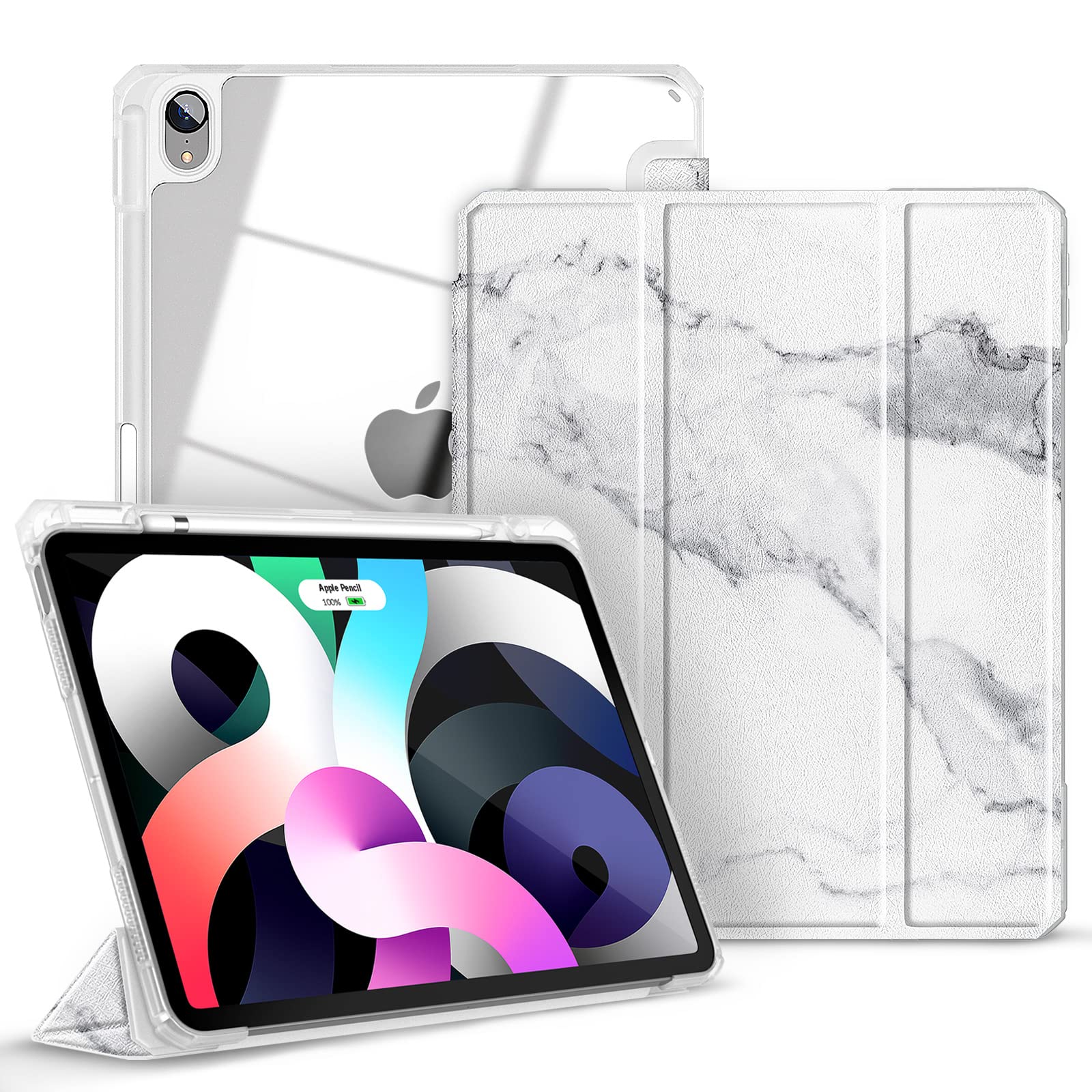 Gahwa Protective Case for iPad Air 4th Generation (2020 Model) 10.9 Inch - Slim Fit Shockproof Cover with Auto Sleep/Wake - Perfect for Work, School & Travel