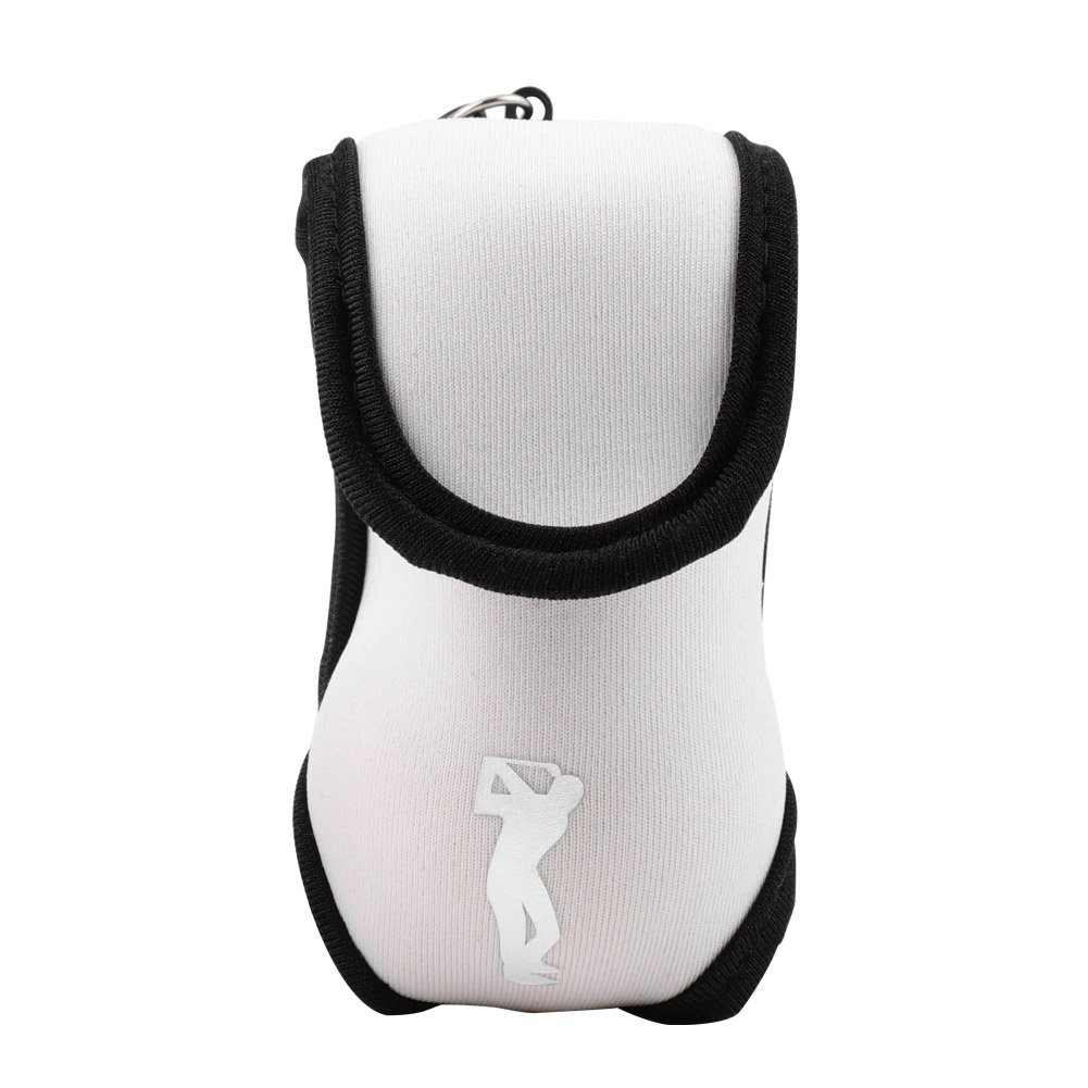 Golf Ball Bag Clip Pouch - White Ball Carrier Bag for Golf Accessories | Perfect for Golfers, Caddies & Driving Range Practice