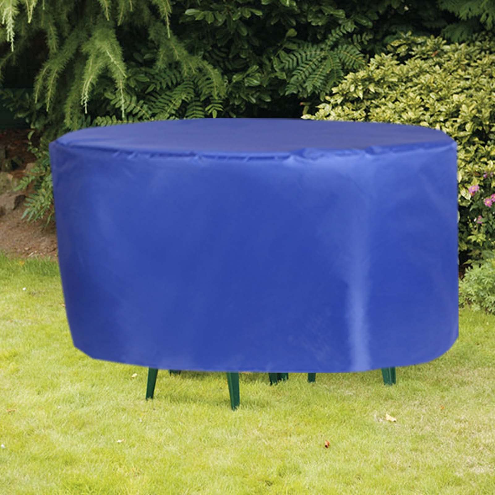 75x33 Inch Waterproof Round Patio Table Cover - Heavy Duty 420D Outdoor Furniture Cover Set, UV & Tear Resistant - Perfect for Garden, Deck, and Backyard Protection
