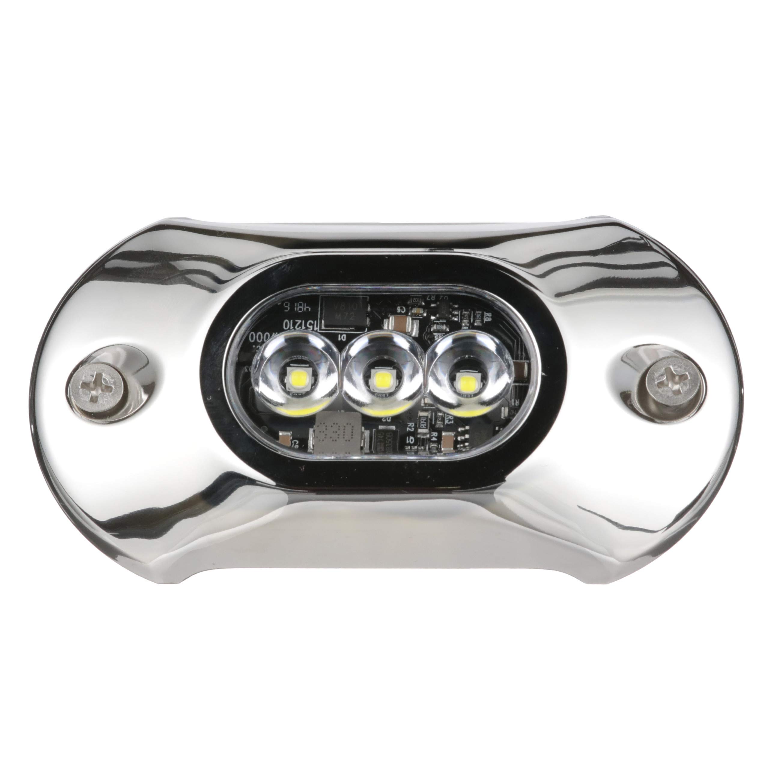 Attwood 65UW03W-7 LED Underwater Light - Marine Grade Stainless Steel Bezel, White Light for Boats, Docks & Pool Lighting | Perfect for Night Fishing & Waterfront Decor