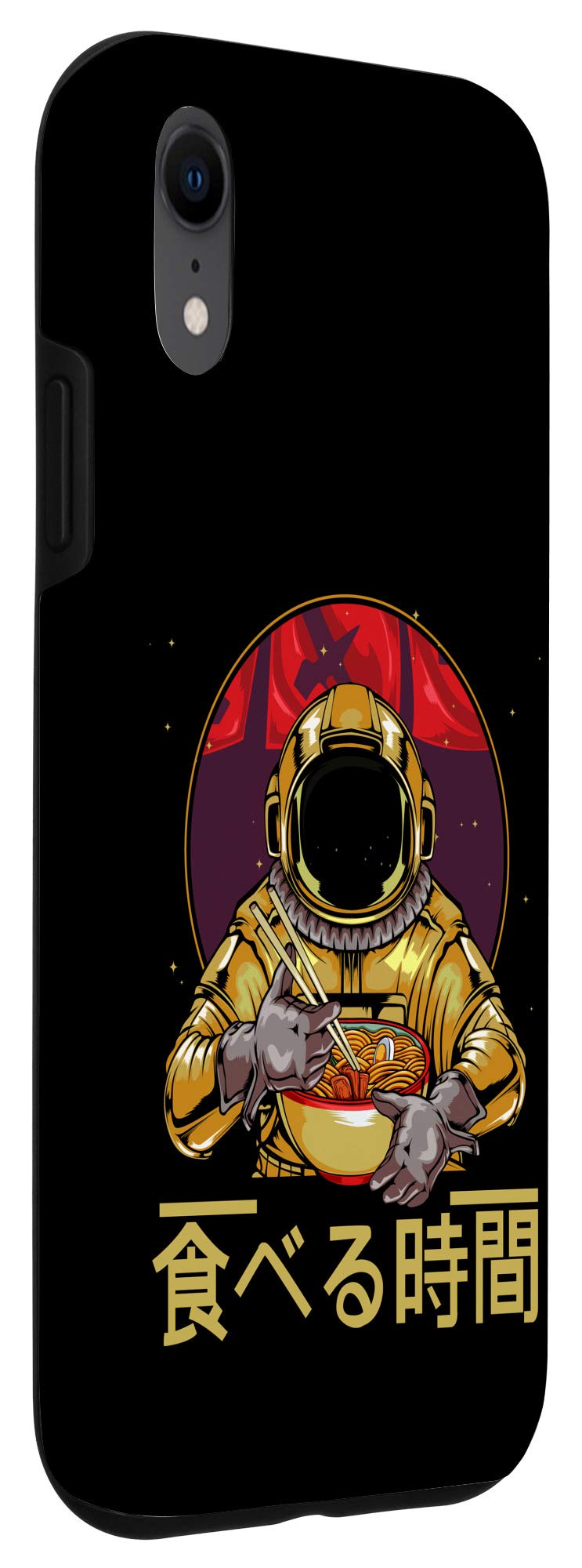 Funny Anime iPhone XR Case - Ramen Astronaut Soba Udon Bowl Manga Design for Noodle Lovers | Perfect Gift for Anime Fans & Tech Enthusiasts | Use at Home, Office or School