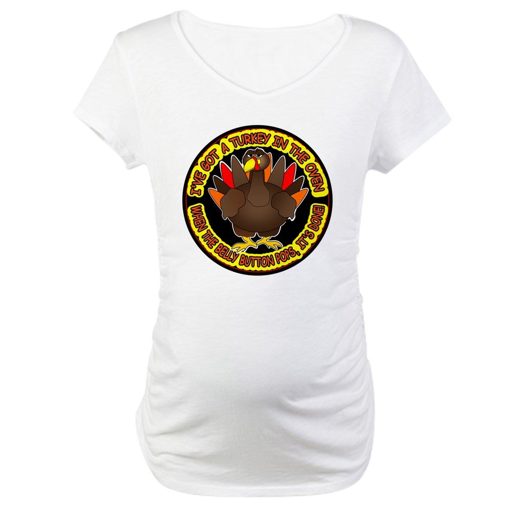 Funny Turkey in The Oven Maternity T-Shirt for Pregnant Women - Comfortable & Stylish Pregnancy Tee for Thanksgiving, Baby Showers & Family Gatherings