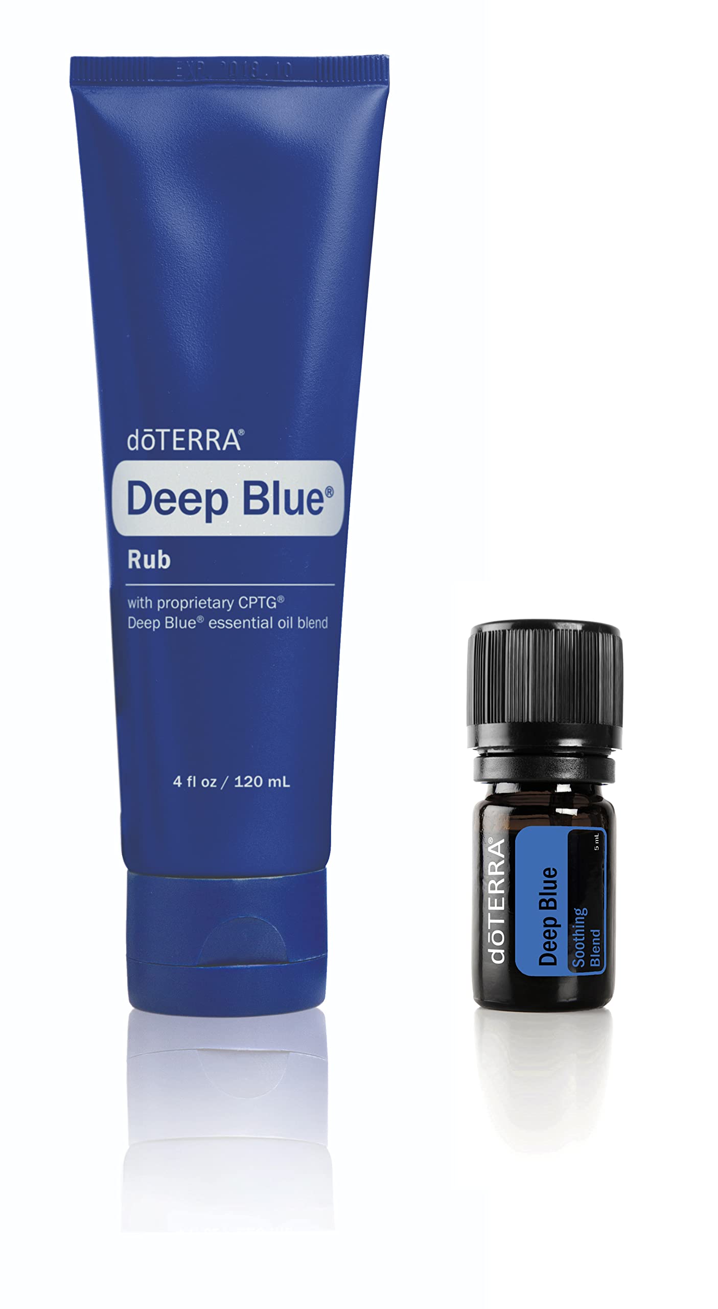 Deep Blue Sore Muscle Rub & Soothing Essential Oil Blend 2-Piece Set - Natural Pain Relief for Back, Neck & Joints - Perfect for Post-Workout Recovery & Massage Therapy