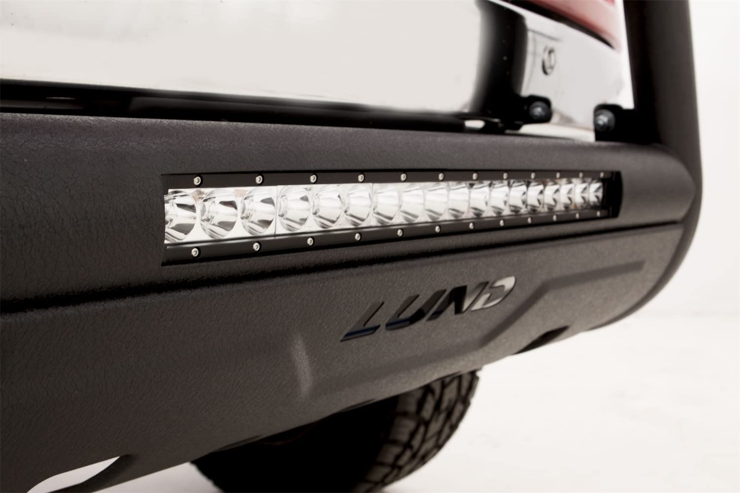 RealTruck Lund 47121215 Black Bull Bar with Integrated 20