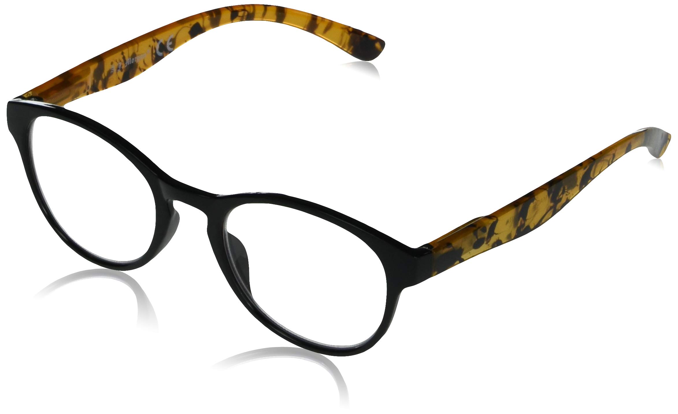 A.J. Morgan Round Reading Glasses with Blue Light Blocking - Lightweight & Stylish for Computer Work, Reading Books, and Office Use