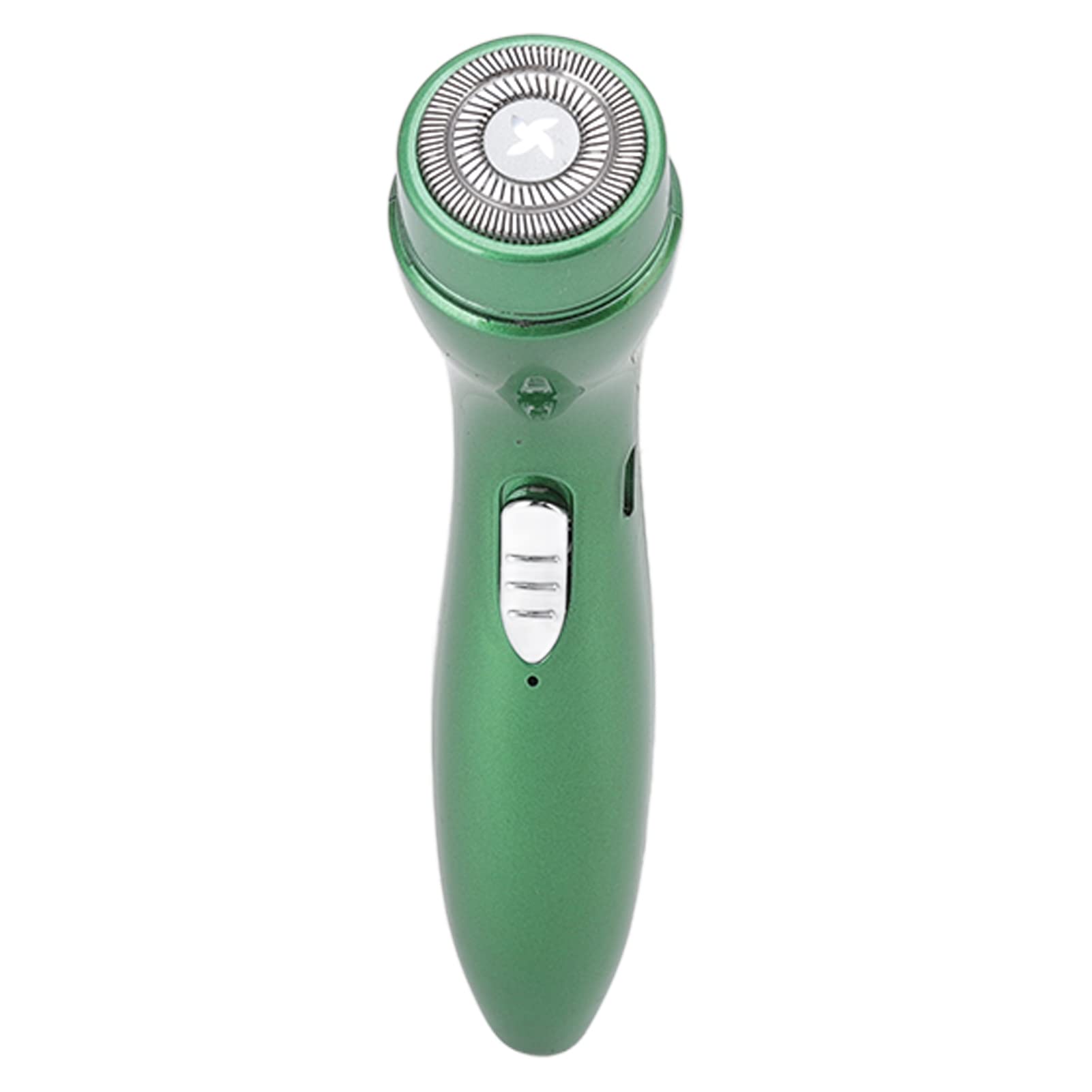 Electric Head Shaver for Men - 3.7V Low Noise Rechargeable Shaver with 400mAh Battery, Cordless Wet/Dry Electric Razor (Green) - Perfect for Travel, Office & Daily Grooming