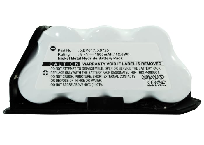 Synergy Digital Ni-MH 8.4V 1500mAh Replacement Battery for Euro Pro Shark UV647HB & XBP617 Vacuum Cleaners - Ultra High Capacity Vacuum Battery for Powerful Cleaning Performance in Homes, Offices, and Cars