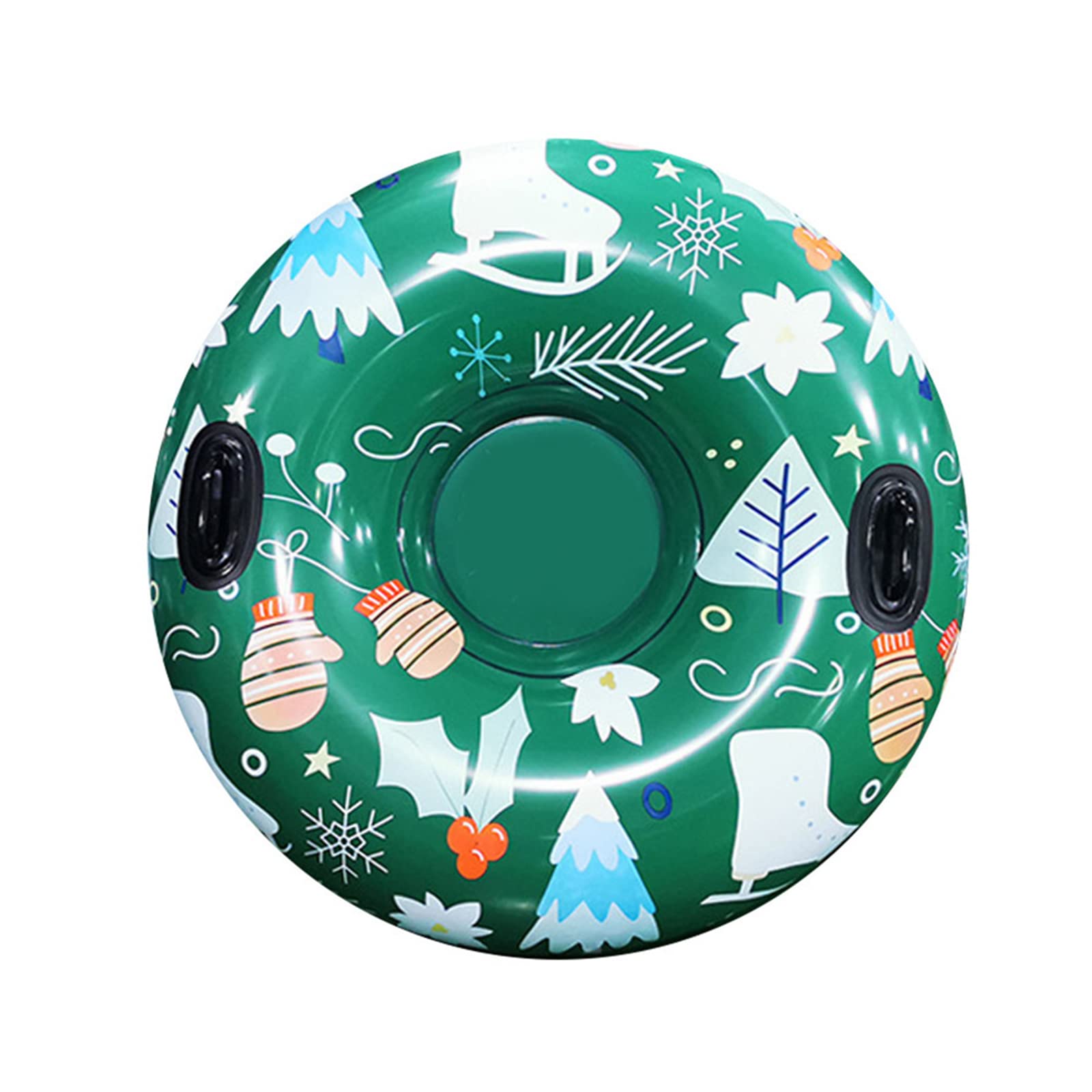 Inflatable Snow Tube with Handle - Durable for Kids & Adults - Winter Sledding Fun