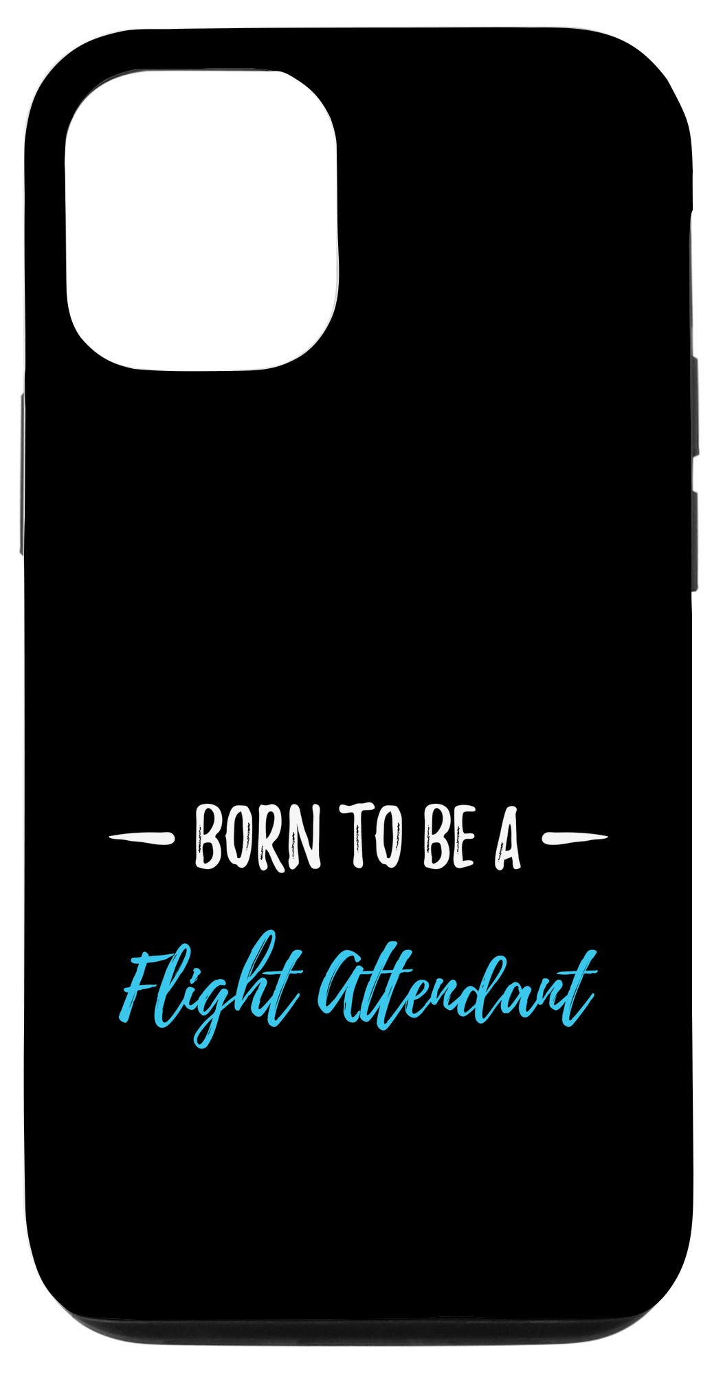Funny iPhone 12/12 Pro Flight Attendant Phone Case - Durable Protective Cover with Humorous Design | Perfect for Travel, Cabin Crew Gifts & Aviation Enthusiasts