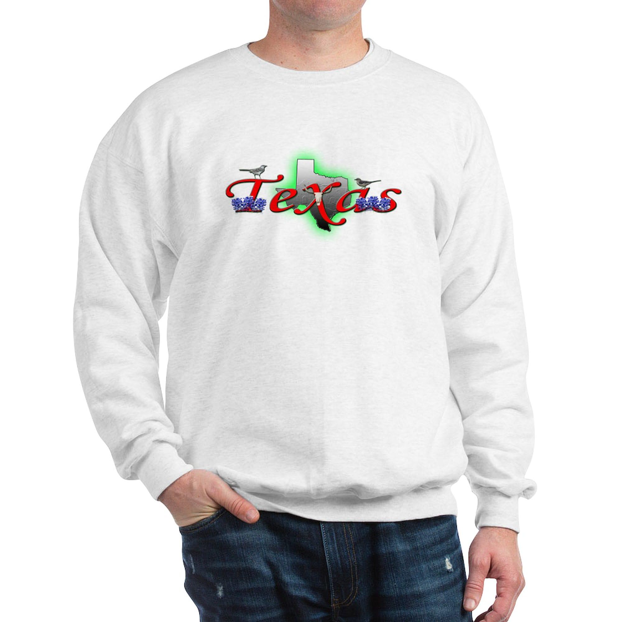 Texas Sweatshirt for Men & Women - Classic Crew Neck Lightweight Pullover Hoodie | Perfect for Casual Wear, College Campuses & Texas Pride Events