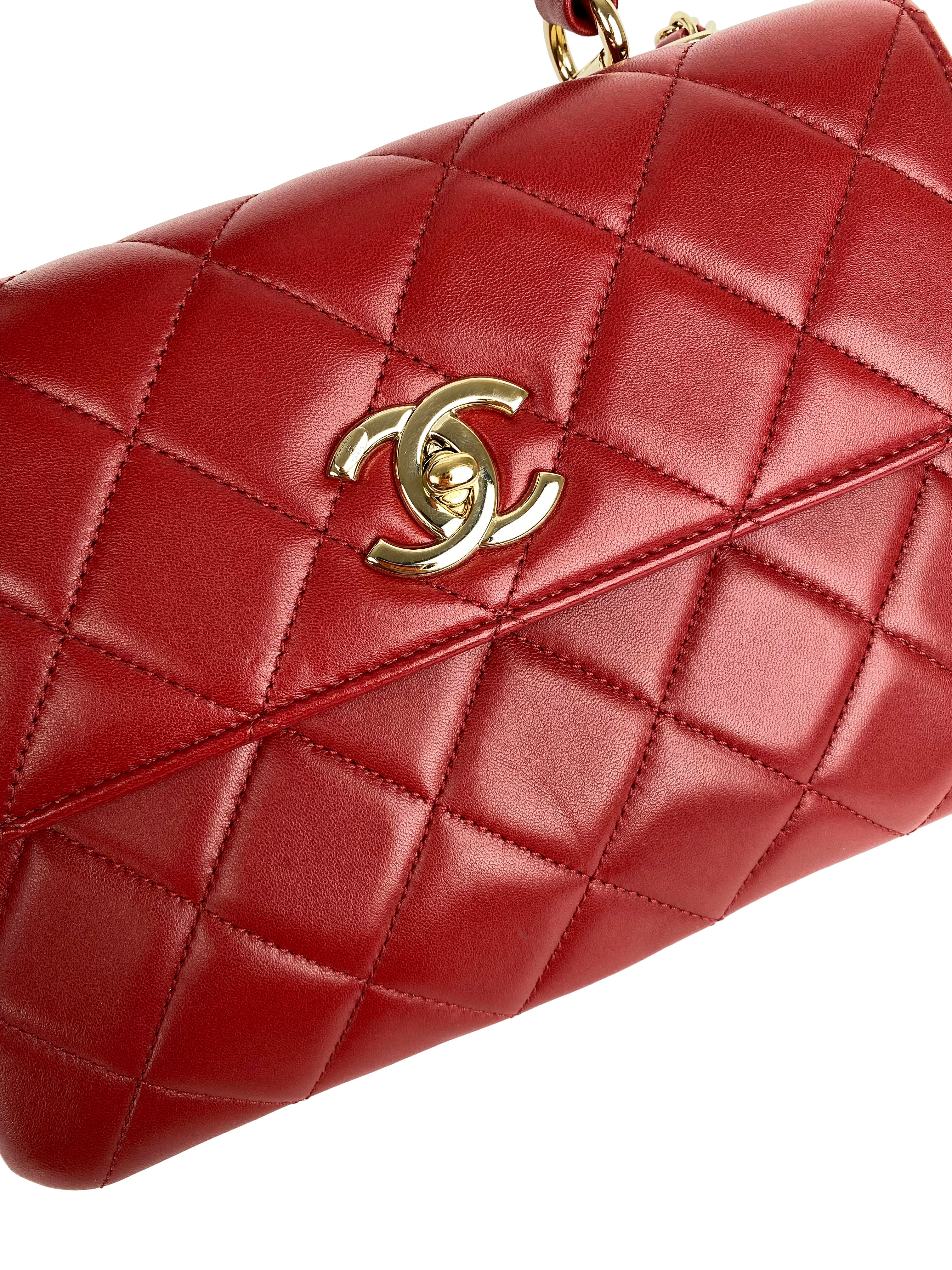 Chanel Small Red Trendy CC Bag - Luxury Crossbody Handbag for Women | Perfect for Parties, Dates & Everyday Use