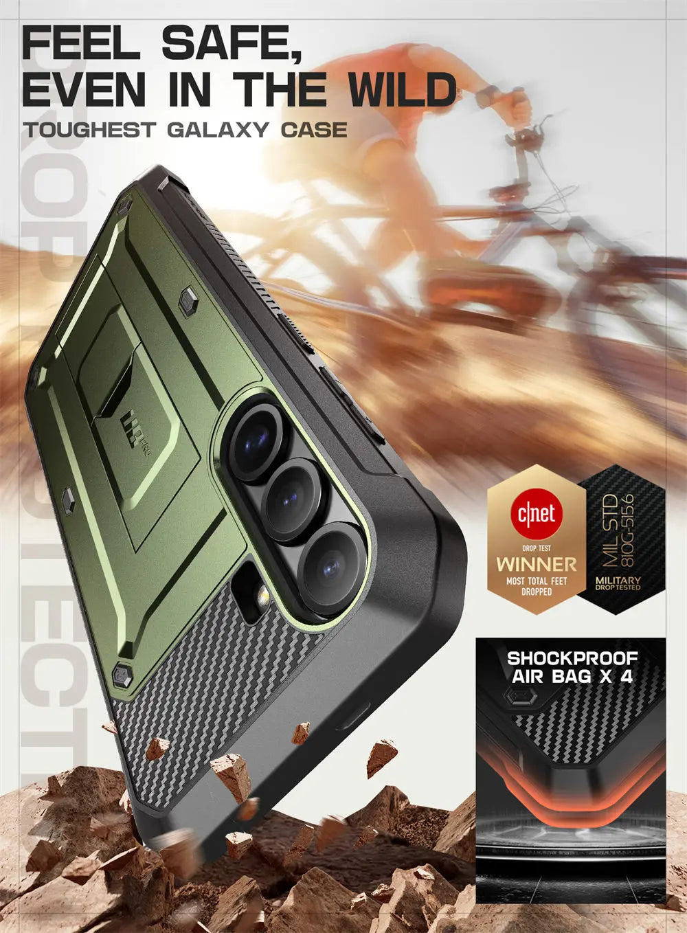 SUPCASE Galaxy S25 Plus UB Pro Military Grade Protective Case - Shockproof, Drop Proof Phone Cover for Outdoor, Work & Daily Use