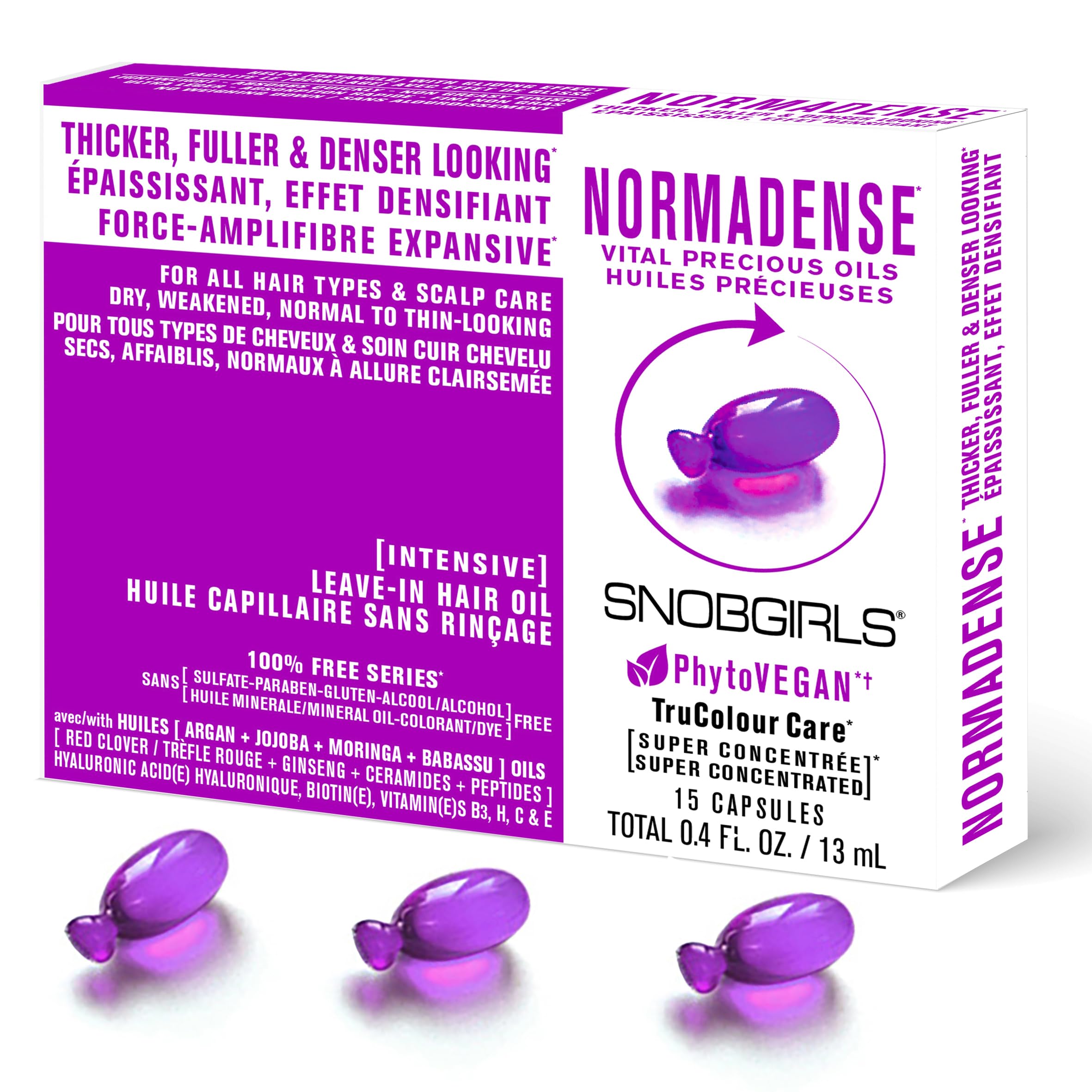 NORMADENSE 1 Vegan Biotin Shampoo & Hair Oil Set - Hydrating & Strengthening Treatment with Argan Oil & Biotin for Dry, Damaged Hair - Perfect for Daily Hair Care & Scalp Nourishment