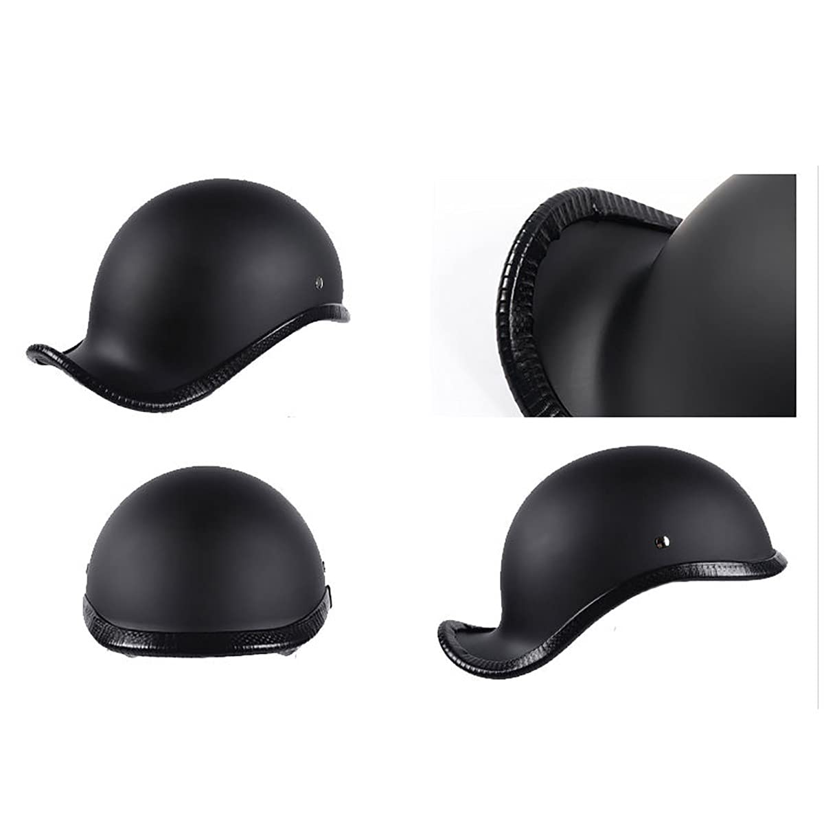 DOT Approved Motorcycle Half Helmet - Retro Open Face for Adults, Street Bikes & Scooters - Safe Riding Gear