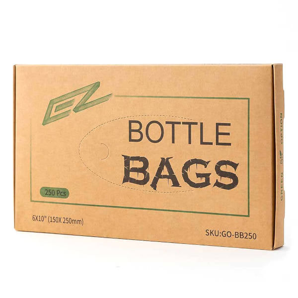 EZ Green Option Box of 250 Wash Bottle Bags - Eco-Friendly Reusable Storage for Travel, Camping & Home Organization