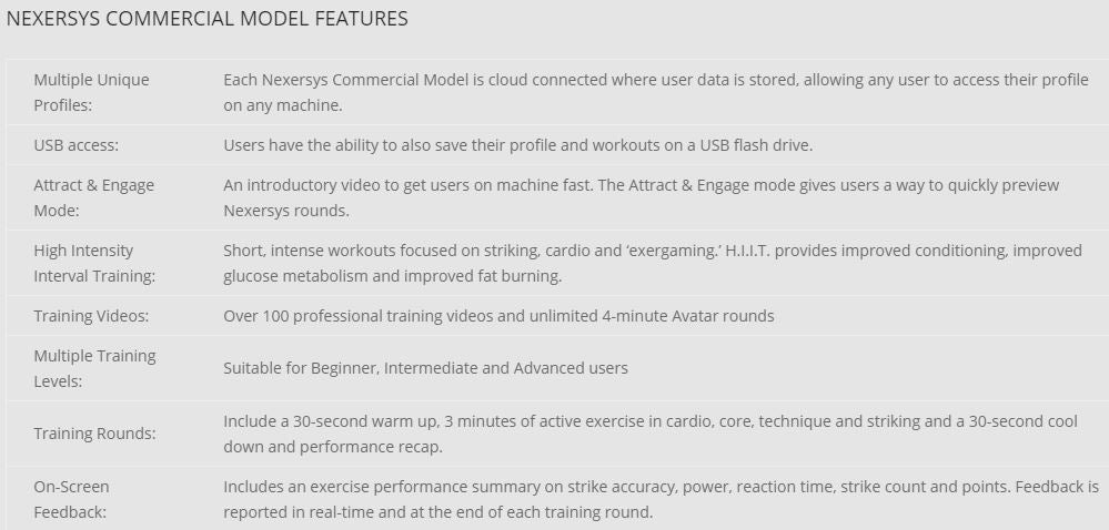 Nexersys Commercial NXS C - Professional Interactive Boxing & Fitness Training System for Home & Gym Workouts - Perfect for MMA, Boxing, and Cardio Training
