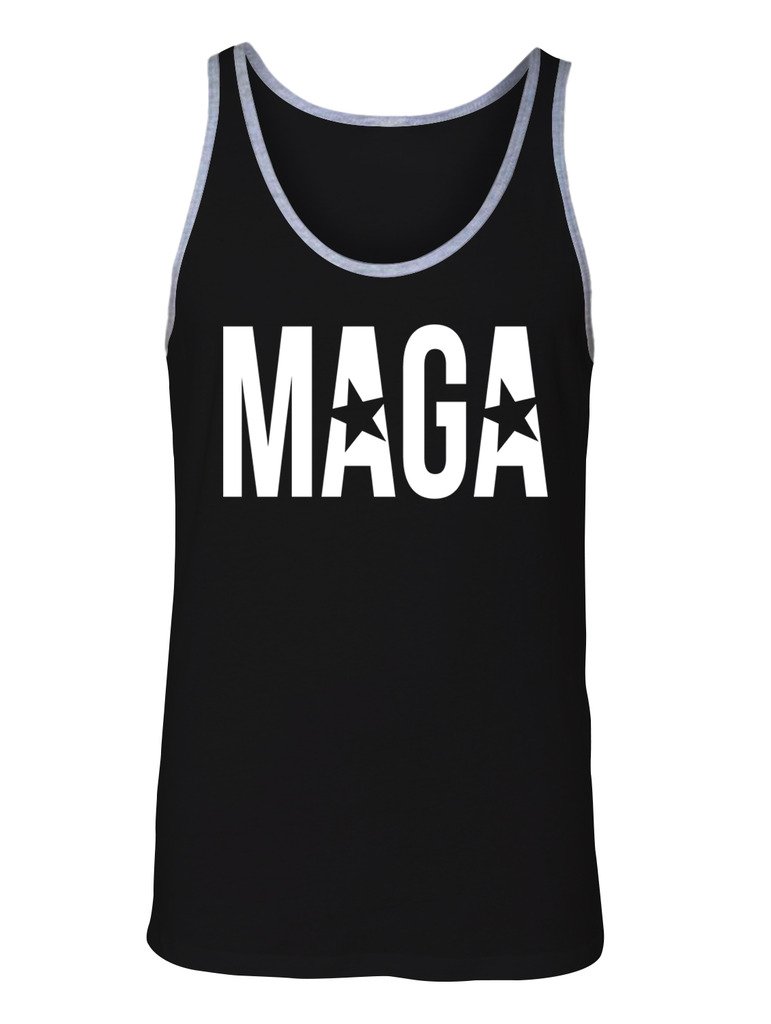 Men's MAGA Make America Great Again Patriotic Sleeveless Tank Top - Comfortable & Breathable for Summer, Rallies & Political Events