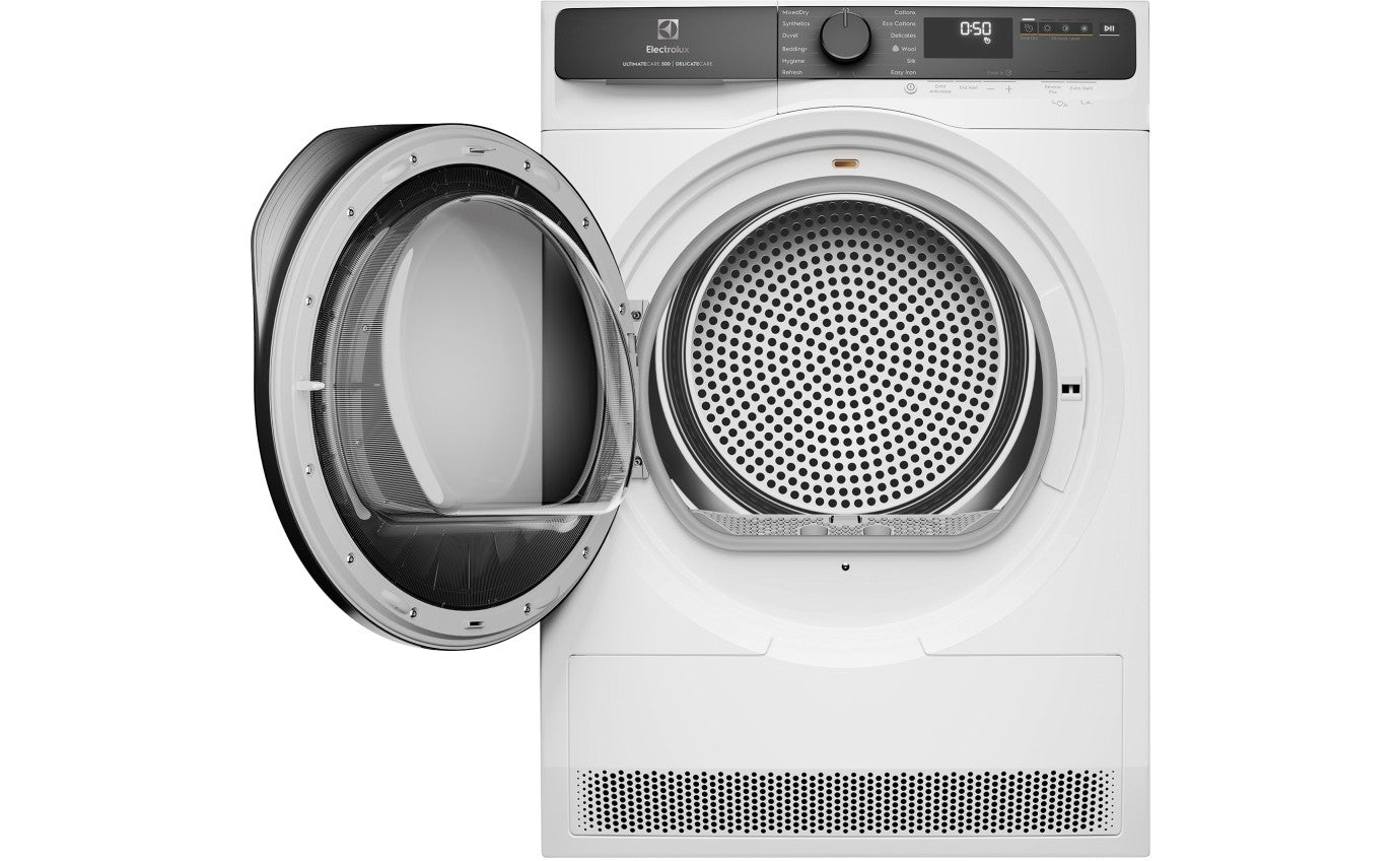 Electrolux 8kg UltimateCare 500 Heat Pump Dryer EDH803P5WC - Energy Efficient Laundry Solution for Small Homes & Apartments