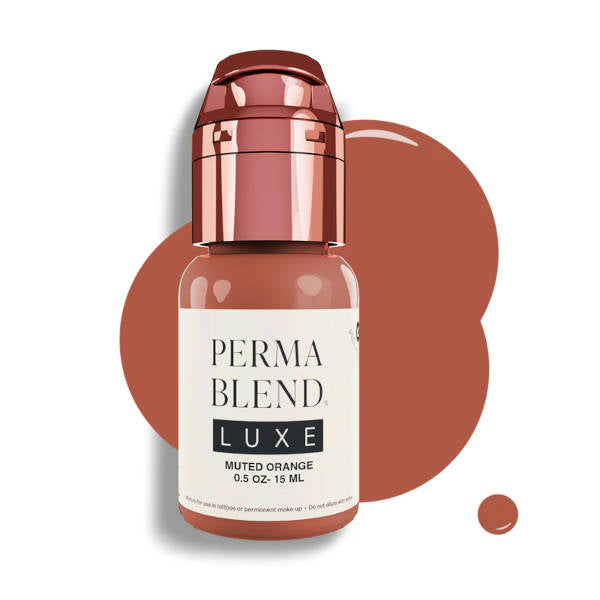Perma Blend Luxe Muted Orange Pigment - Professional Cosmetic Tattoo Ink for Eyebrows & Lips | Vegan, Cruelty-Free | Perfect for Permanent Makeup Artists & Beauty Salons