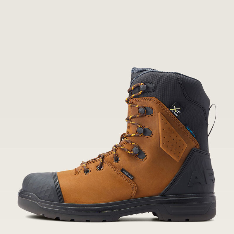 Turbo Outlaw 8 CSA MetGuard Waterproof Carbon Toe Work Boots for Men - Safety Steel Toe Construction Boots for Construction, Warehouse & Industrial Work