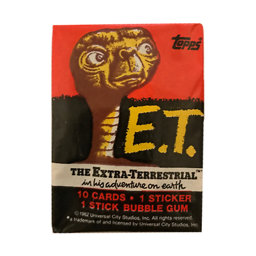 1982 Topps E.T. The Extra-Terrestrial Trading Cards Unopened Vintage Pack - Perfect for Collectors, Nostalgic Gift & Movie Memorabilia Display