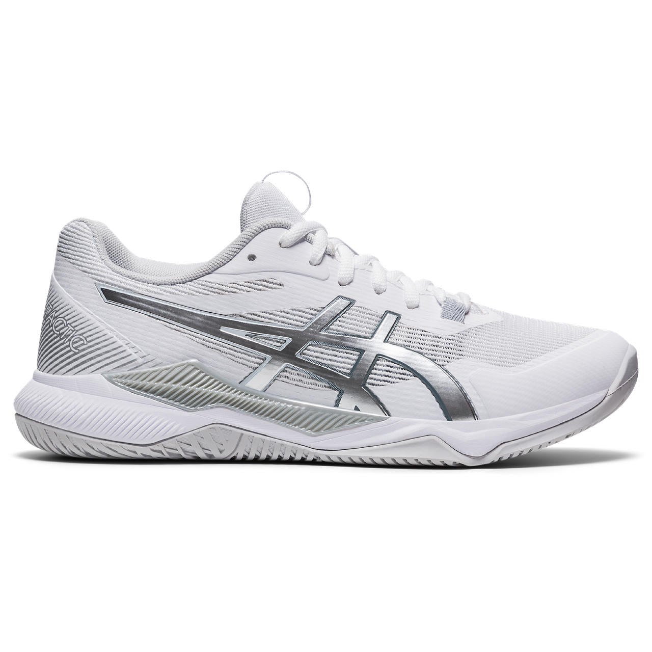 ASICS Gel Tactic Women's Volleyball Shoes - Lightweight Indoor Court Sneakers for Women with Shock Absorption (White/Silver) | Perfect for Volleyball, Badminton & Gym Training