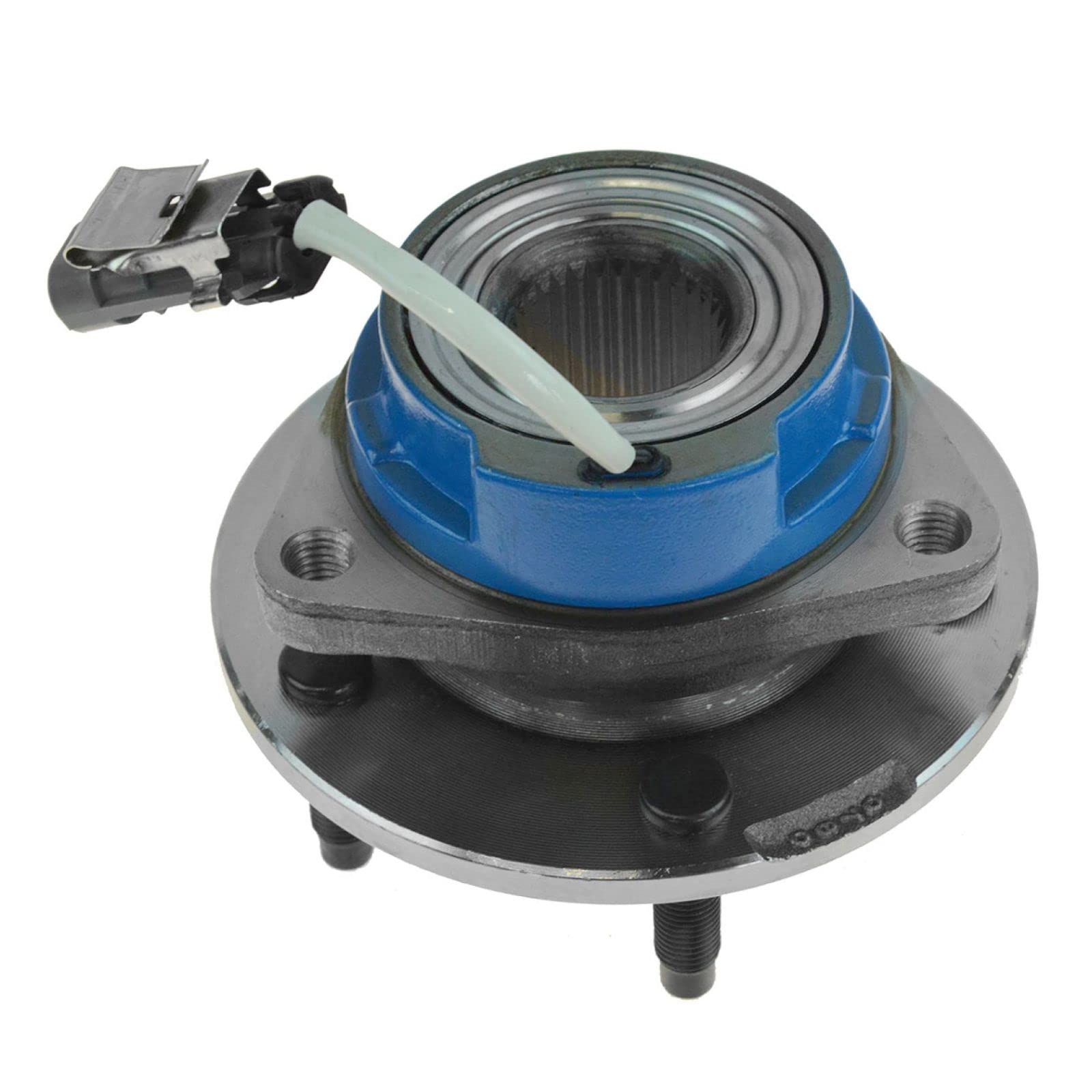 Ceramic Brake Pads & Rotors Kit with Wheel Bearing Hubs - Compatible with Pontiac & Buick Vehicles - Perfect for Smooth Braking & Safe Driving on Highways & City Roads