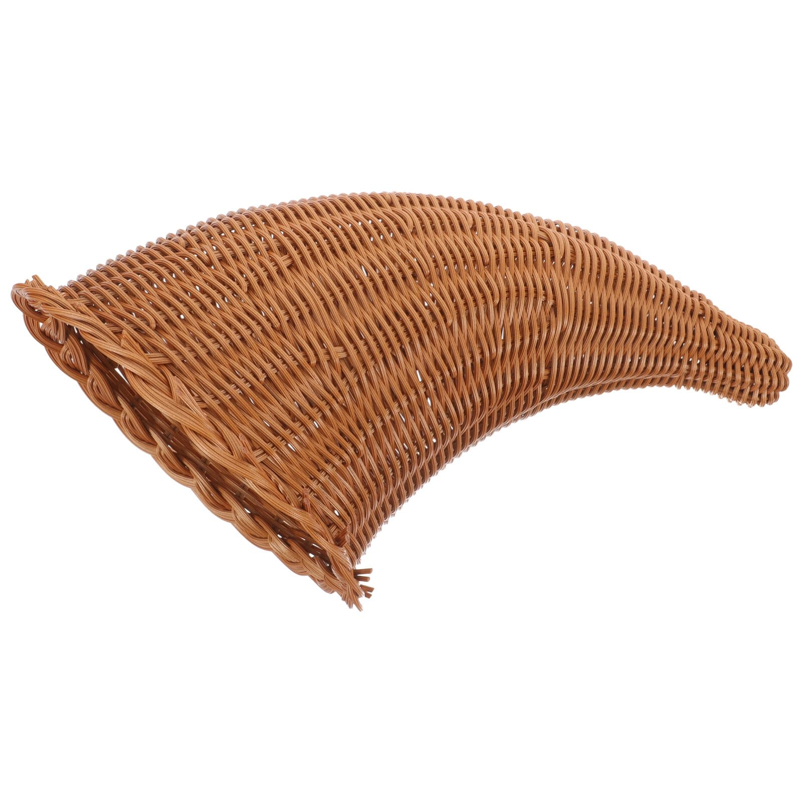 Kichvoe Cornucopia Basket - Grapevine Harvest Basket, Rattan Storage Basket for Fall, Decorative Wicker Fruit & Bread Serving Basket - Perfect for Thanksgiving Table Decor, Farmhouse Kitchen Storage, and Seasonal Home Decor
