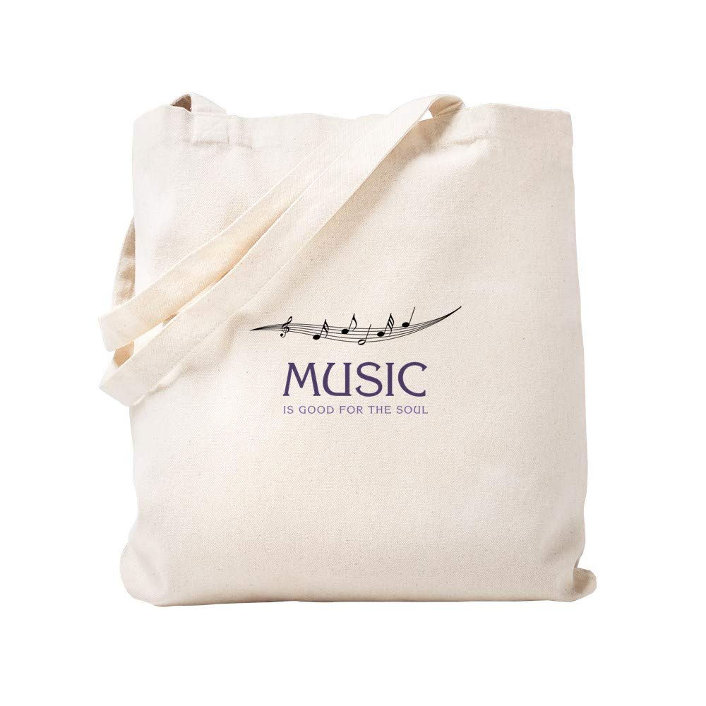 Music For Soul Tote Bag - Natural Canvas Reusable Shopping Bag for Groceries, Beach & Everyday Use | Eco-Friendly Cotton Tote with Inspirational Design