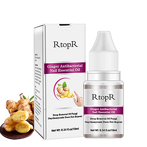 RtopR Nail Repair Liquid - Antifungal Treatment for Onychomycosis, Moisturizing Nail Care Essence with Ginger Extract - Perfect for Damaged, Brittle Nails & Fungal Infections at Home or Salon Use