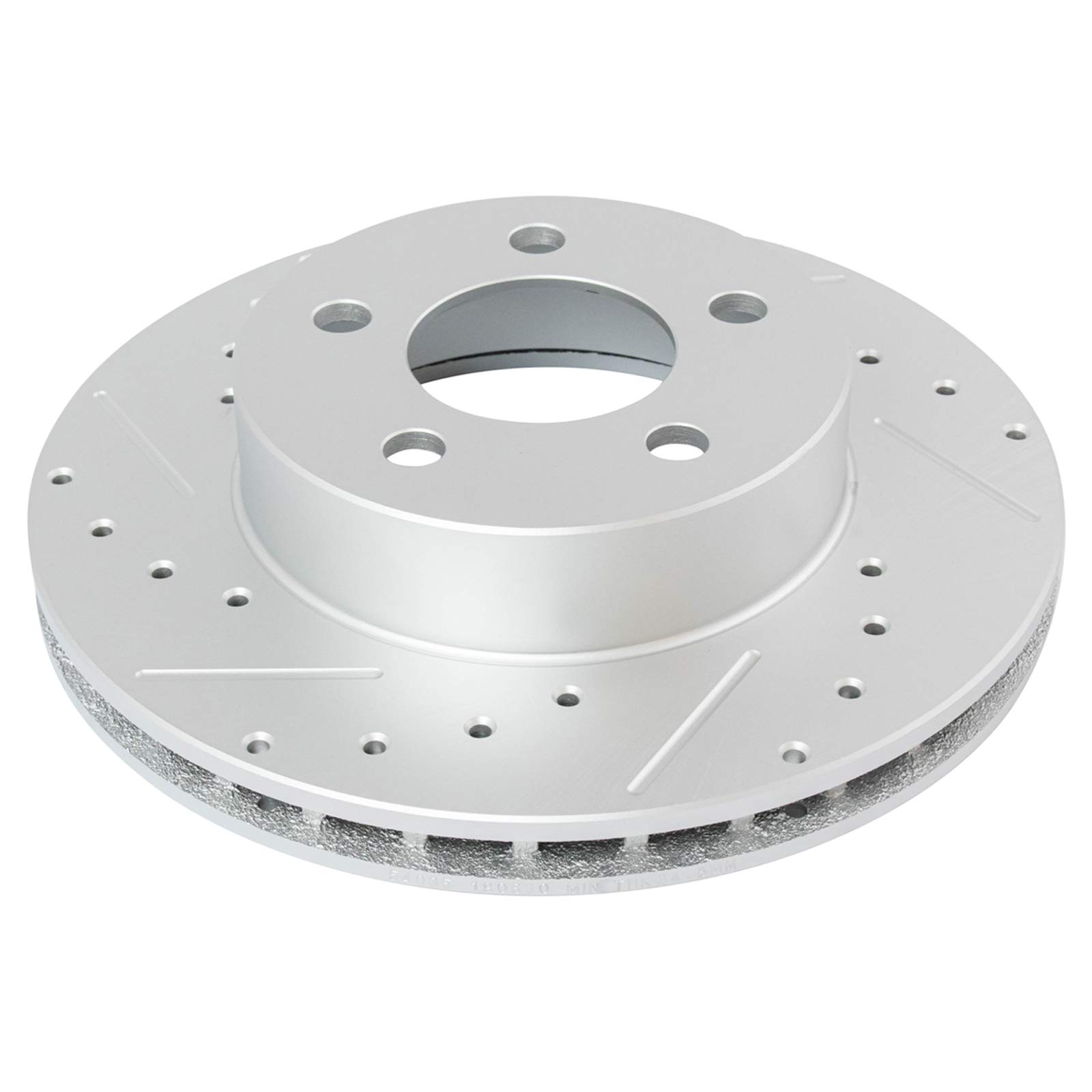 TRQ Front Performance Drilled & Slotted Brake Rotor & Posi Metallic Pad Set - High-Performance Braking for Cars, Trucks & SUVs - Ideal for Racing, Off-Road & Daily Driving
