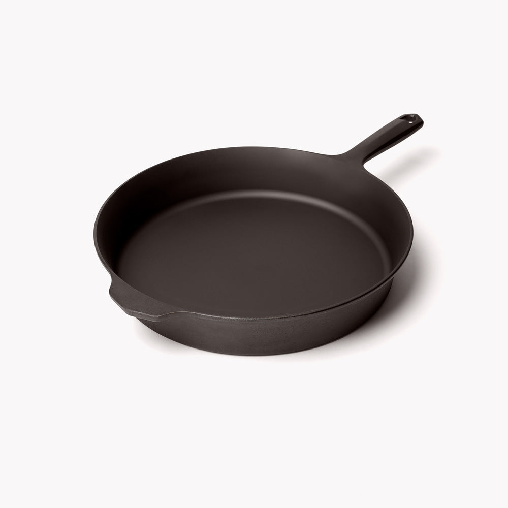 Premium No.10 Cast Iron Skillet - Pre-Seasoned 12 Inch Skillet Pan for Oven, Stovetop & Grill - Perfect for Searing, Frying, Baking & Camping Cookware