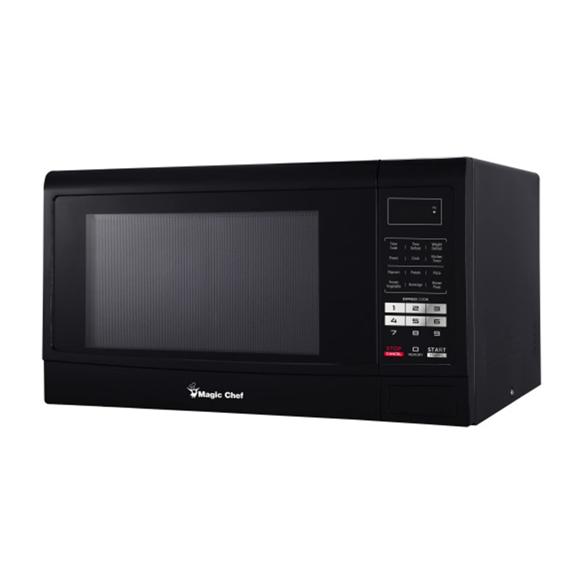 Magic Chef Countertop Microwave Oven - 1100W, 1.6 Cu Ft Compact Space-Saving Design, Black - Perfect for Small Kitchens, Dorms & Office Break Rooms