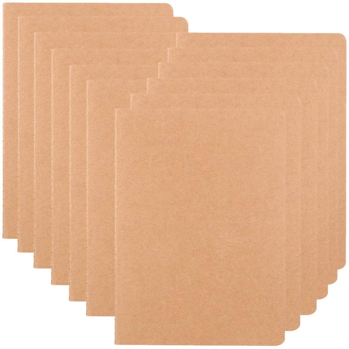 Premium 12-Pack College Ruled Notebooks - 8.5x11 Inch Thick Lined Paper Journals, 60 Pages Each - Durable Kraft Cover Composition Books for Students, Office & Travel | Bulk School Supplies, Writing Diary & Subject Notebooks for Note-Taking, Journaling & Planning