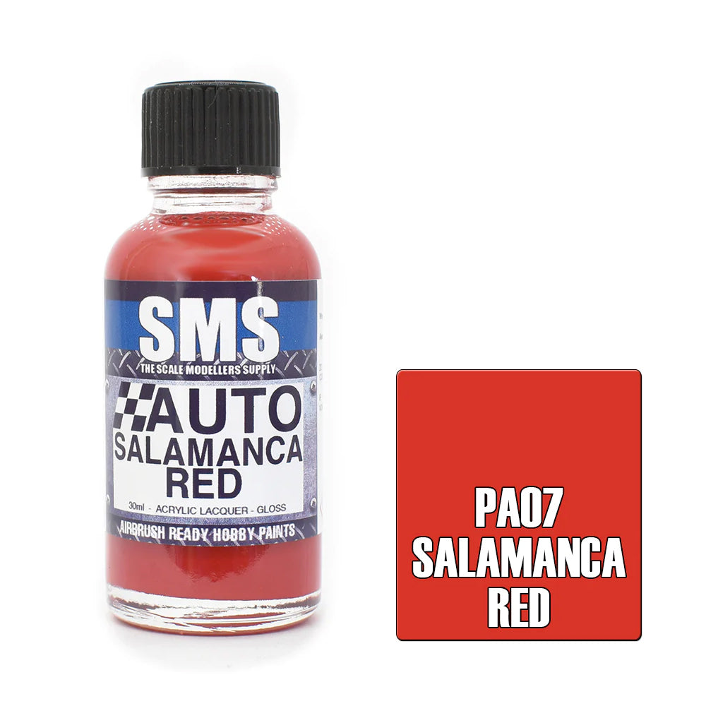 30ml Airbrush Paint - Salamanca Red Auto Color for Scale Modelers | Perfect for Car Models, Miniatures & DIY Crafts