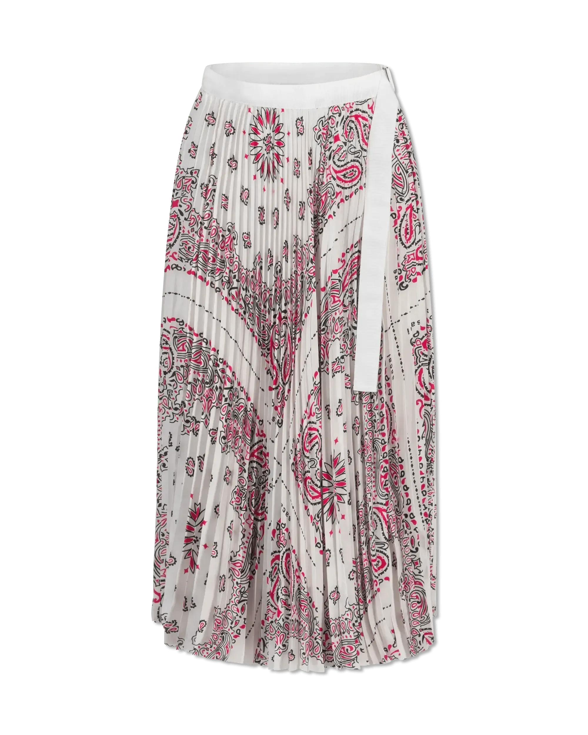 Floral Bandana Print Wrap Skirt for Women - Boho Summer Beach Skirt with Pockets - Perfect for Vacations, Music Festivals, and Casual Outings