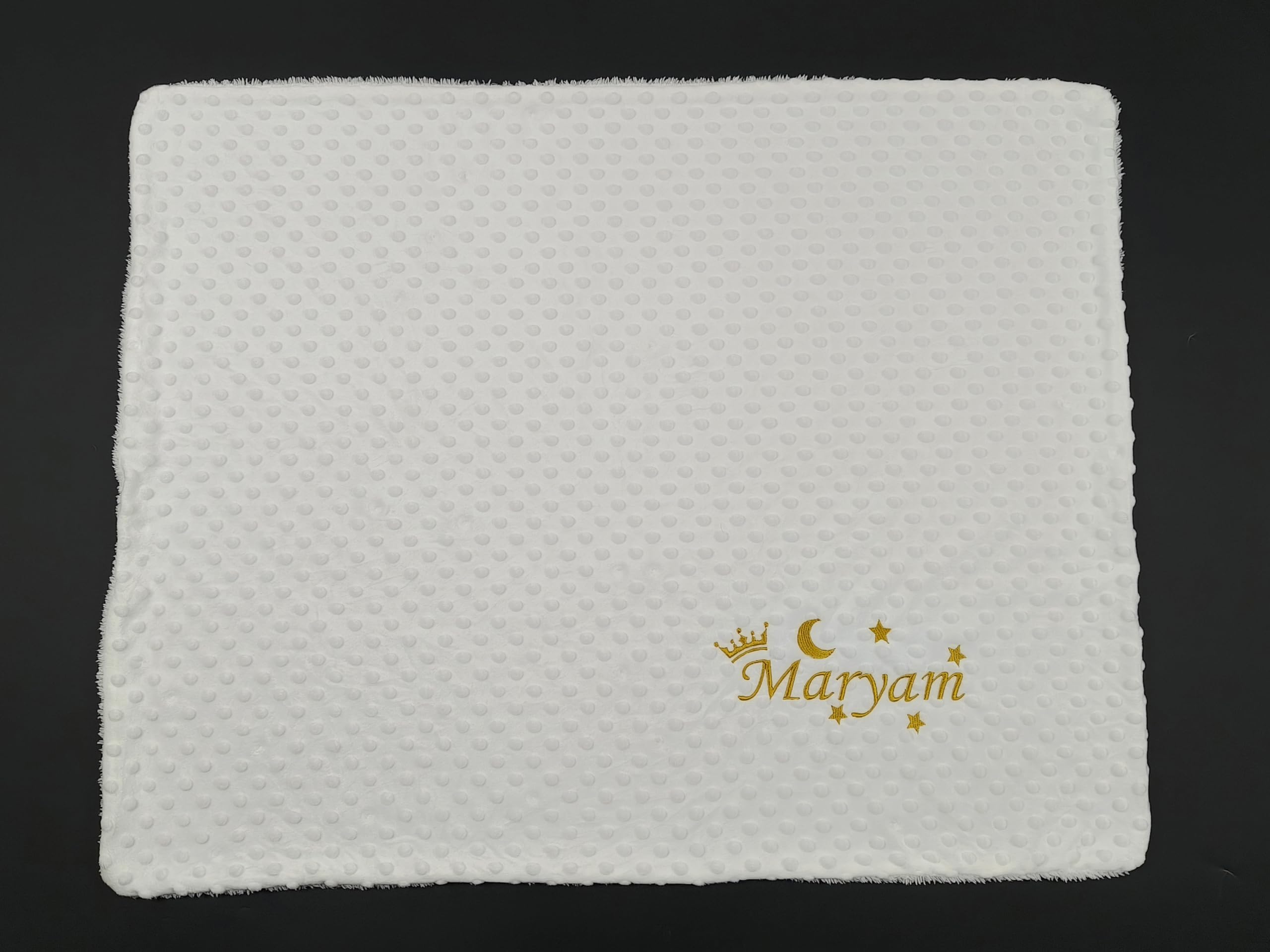 Custom Personalized Baby Blankets for Girls & Boys - Soft Sherpa Nursery Blanket with Name (27x35 Inch) | Unisex Newborn Gift, Toddler Crib Essential | Perfect for Christenings, Baby Showers & Nursery Decor