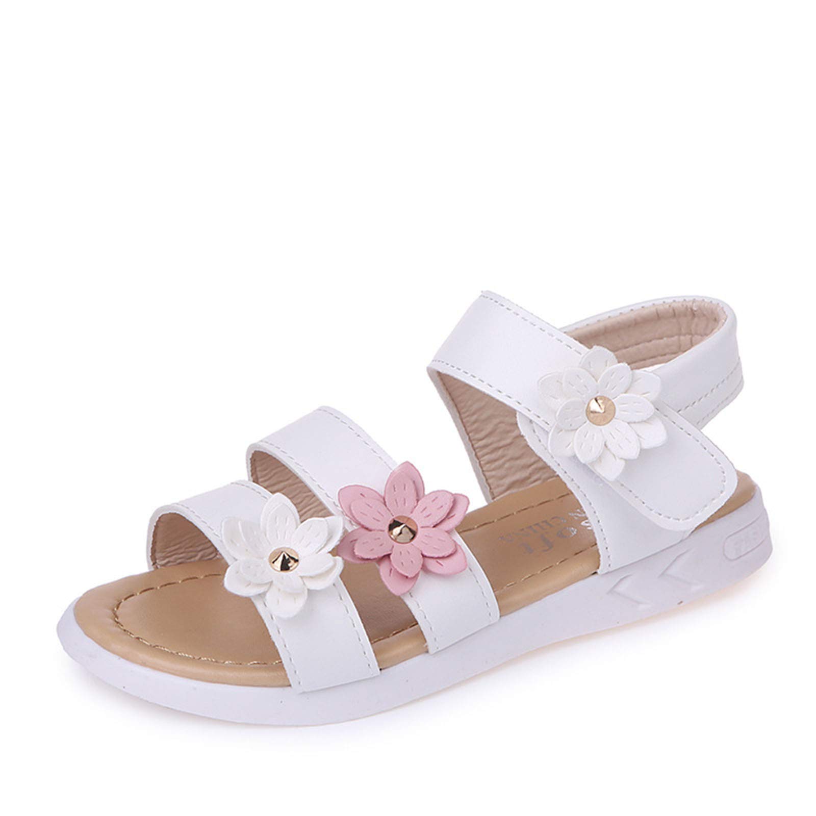 Non-Slip Toddler Sandals for Girls - Breathable Rubber Baby Shoes with Flower Design | Perfect for Playtime, Beach & Summer Outdoor Activities