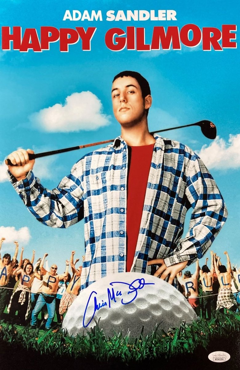 Christopher McDonald Autographed 11x17 Happy Gilmore Blue Photo - JSA Certified - Perfect for Movie Memorabilia Collectors & Golf Fans