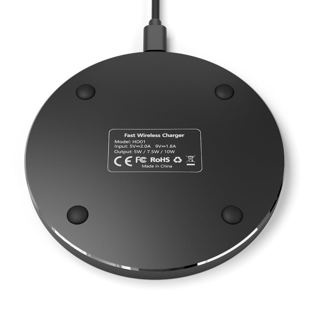 Fast Wireless Charger for iPhone & Samsung - Qi-Certified 10W/7.5W Charging Pad with LED Indicator | Perfect for Bedside, Office & Car Use