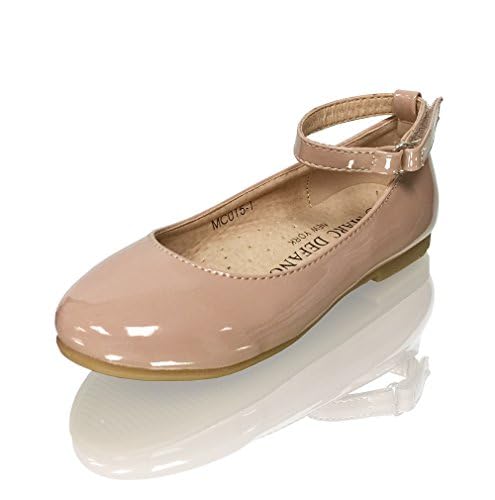 Toddler & Youth Mary Jane Dress Shoes with Ankle Strap - Comfortable & Stylish for Girls' Special Occasions, School, and Parties
