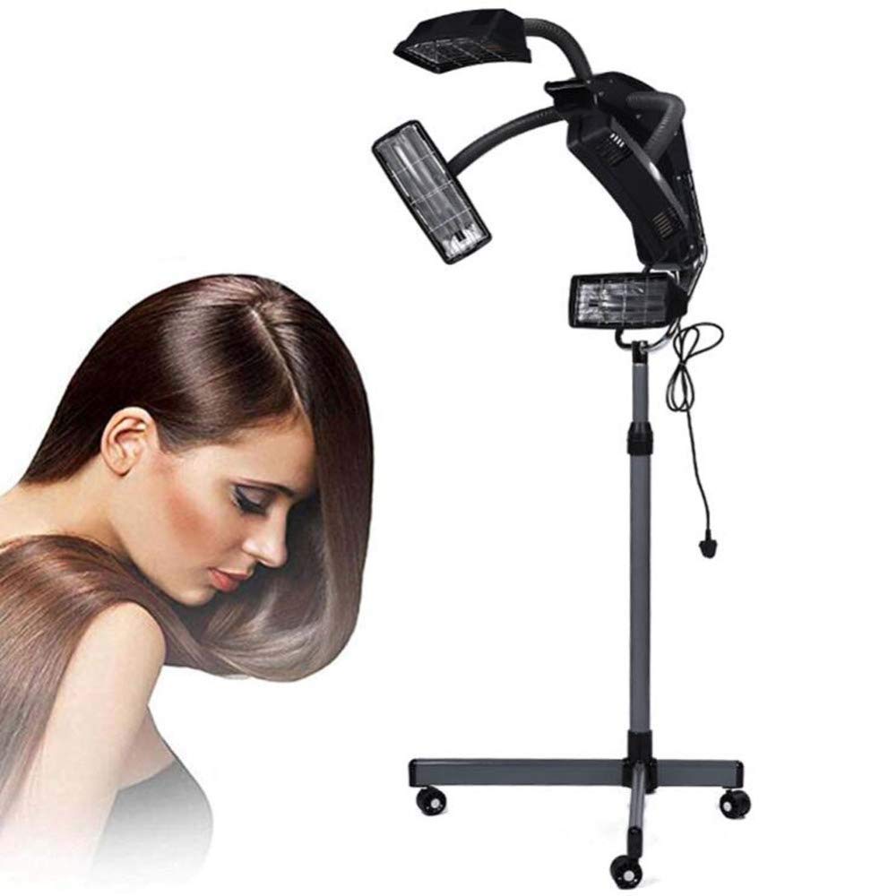 Professional Salon Hair Steamer Rolling Stand - 950W Hooded Hair Steamer for Coloring, Perming & Conditioning with Mobile Floor Base | Perfect for Salon, Spa & At-Home Hair Treatments