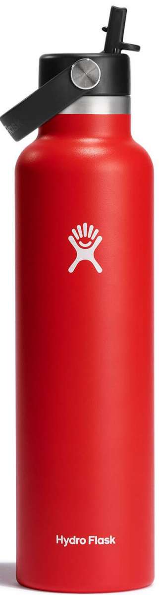 Hydro Flask 24oz Water Bottle with Straw Lid - Insulated Stainless Steel Vacuum Flask for Hiking, Gym & Outdoor Activities