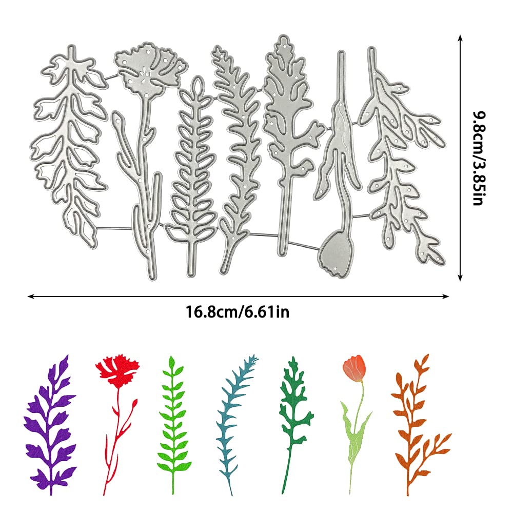 30 PCS Floral Die Cuts for Card Making - Wildflower Cutting Dies, DIY Craft Embossing Stencils | Perfect for Greeting Cards, Scrapbooking, Wedding Invitations & Paper Crafts