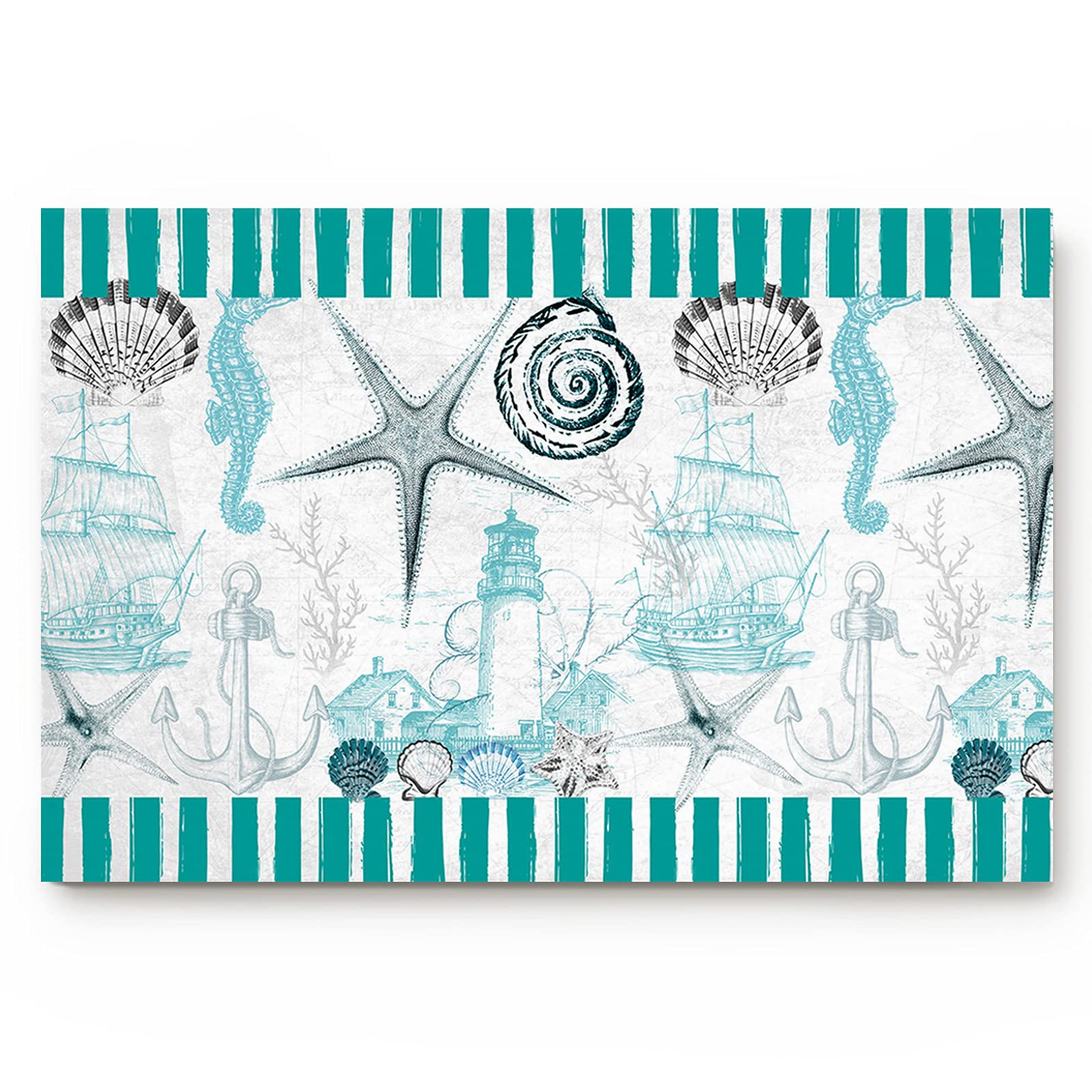 Non-Slip Ocean Marine Life Door Mat - 20
