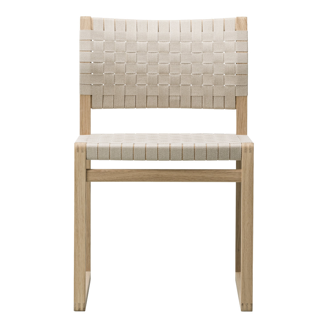 BM61 Modern Accent Chair with Linen Webbing - Stylish Lounge Seating for Living Room, Bedroom or Office