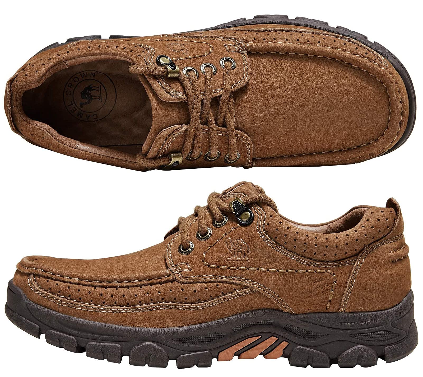 CAMEL CROWN Men's Comfortable Loafers - Breathable Oxford Dress Shoes for Work, Travel & Casual Wear - Slip-Resistant Walking Shoes for Business & Outdoor Activities