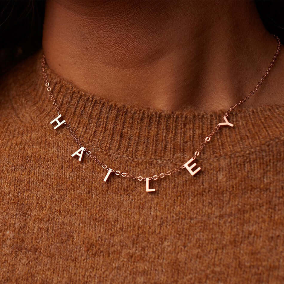 Personalized Name Necklace with Birthstone - Custom Letter Pendant Jewelry for Women | Perfect Gift for Birthday, Anniversary & Mother's Day | M2177