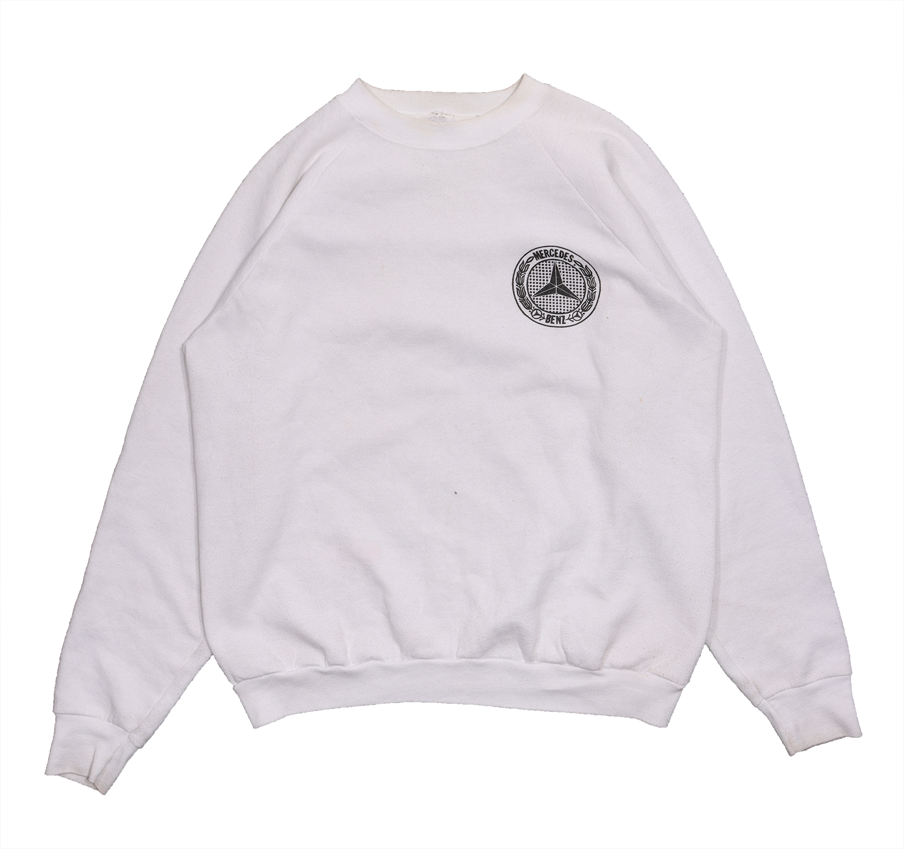 Vintage 1980s Mercedes Benz Logo Crewneck Sweatshirt | Retro Car Enthusiast Apparel | Unisex Casual Wear for Men & Women | Perfect for Car Shows, Casual Outings & Gift Giving